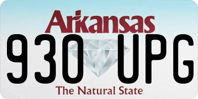 AR license plate 930UPG