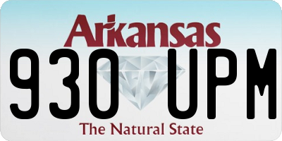 AR license plate 930UPM