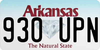 AR license plate 930UPN