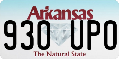 AR license plate 930UPO