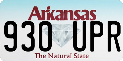AR license plate 930UPR