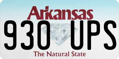 AR license plate 930UPS