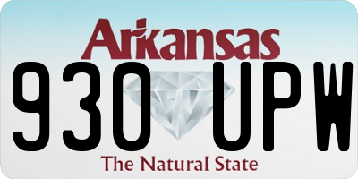 AR license plate 930UPW