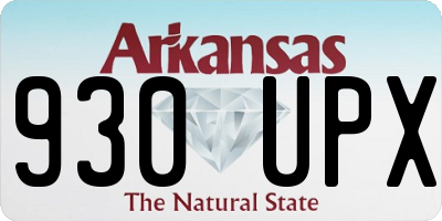 AR license plate 930UPX