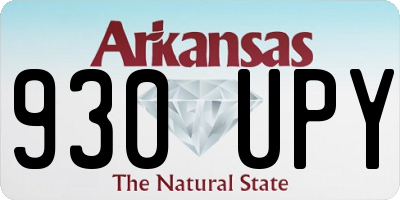 AR license plate 930UPY