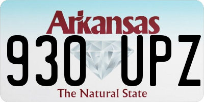 AR license plate 930UPZ