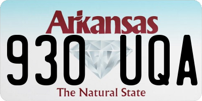 AR license plate 930UQA