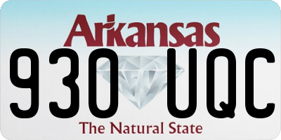 AR license plate 930UQC
