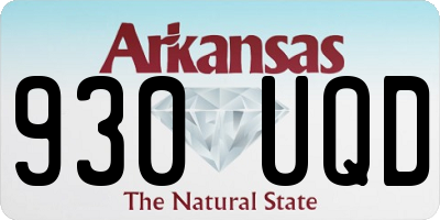 AR license plate 930UQD