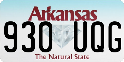 AR license plate 930UQG