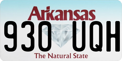 AR license plate 930UQH