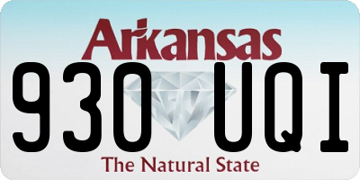 AR license plate 930UQI