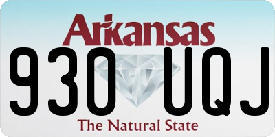 AR license plate 930UQJ
