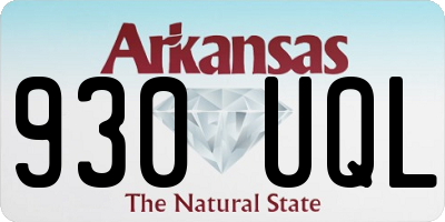 AR license plate 930UQL