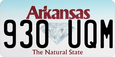 AR license plate 930UQM
