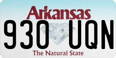 AR license plate 930UQN