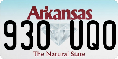 AR license plate 930UQO