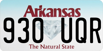 AR license plate 930UQR