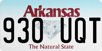AR license plate 930UQT