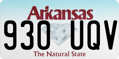 AR license plate 930UQV