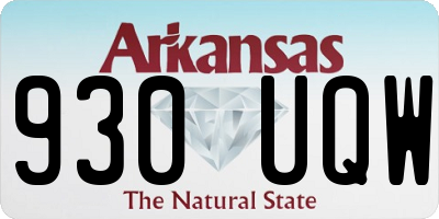 AR license plate 930UQW