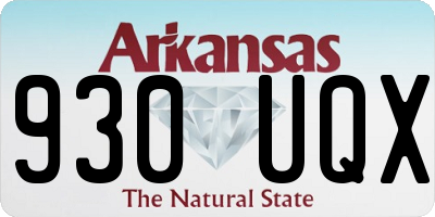 AR license plate 930UQX