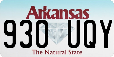 AR license plate 930UQY