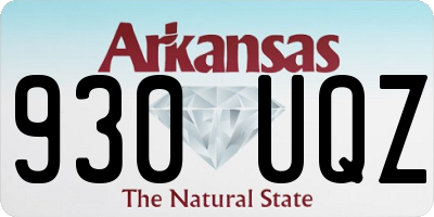 AR license plate 930UQZ