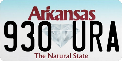 AR license plate 930URA