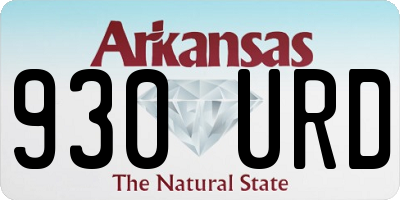 AR license plate 930URD