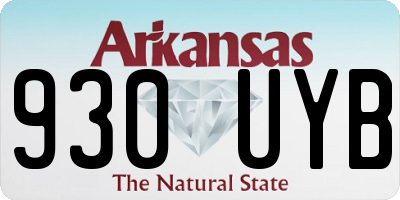 AR license plate 930UYB