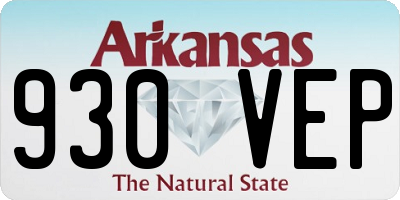 AR license plate 930VEP