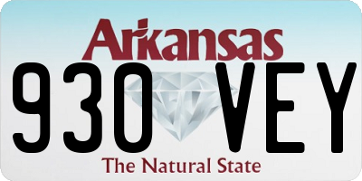 AR license plate 930VEY
