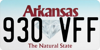 AR license plate 930VFF