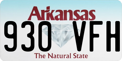 AR license plate 930VFH