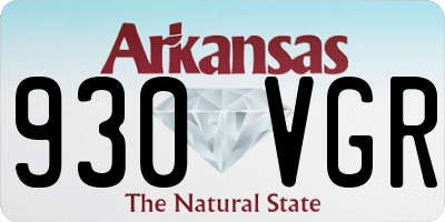 AR license plate 930VGR