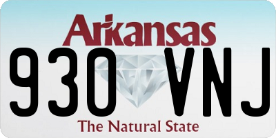 AR license plate 930VNJ