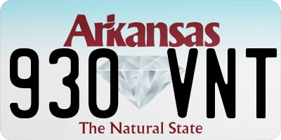 AR license plate 930VNT
