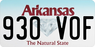AR license plate 930VOF