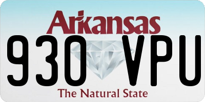 AR license plate 930VPU