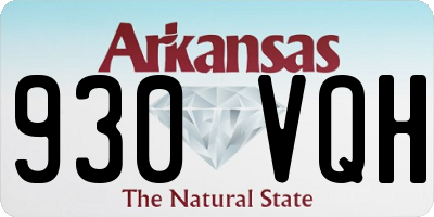 AR license plate 930VQH