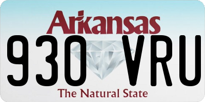 AR license plate 930VRU