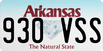AR license plate 930VSS
