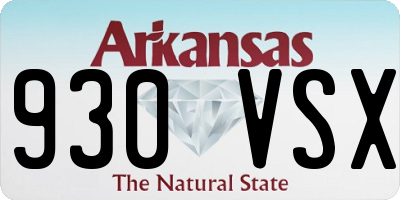 AR license plate 930VSX