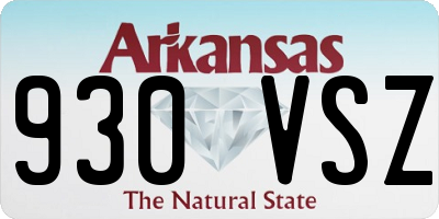 AR license plate 930VSZ