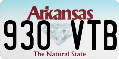 AR license plate 930VTB