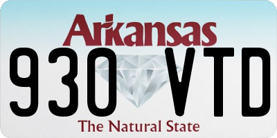 AR license plate 930VTD