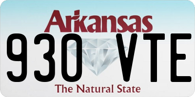 AR license plate 930VTE