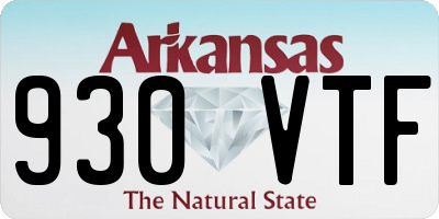 AR license plate 930VTF
