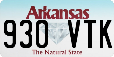 AR license plate 930VTK